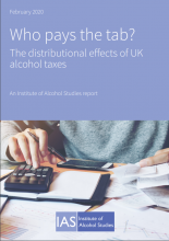Who pays the tab? The distributional effects of UK alcohol taxes: An Institute of Alcohol Studies report
